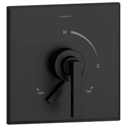  Duro Shower Valve Trim Symmons 3600-MB-TRM Matte Black (Valve Not Included)  With its ultra-contemporary styling, the Symmons Duro collection was ins