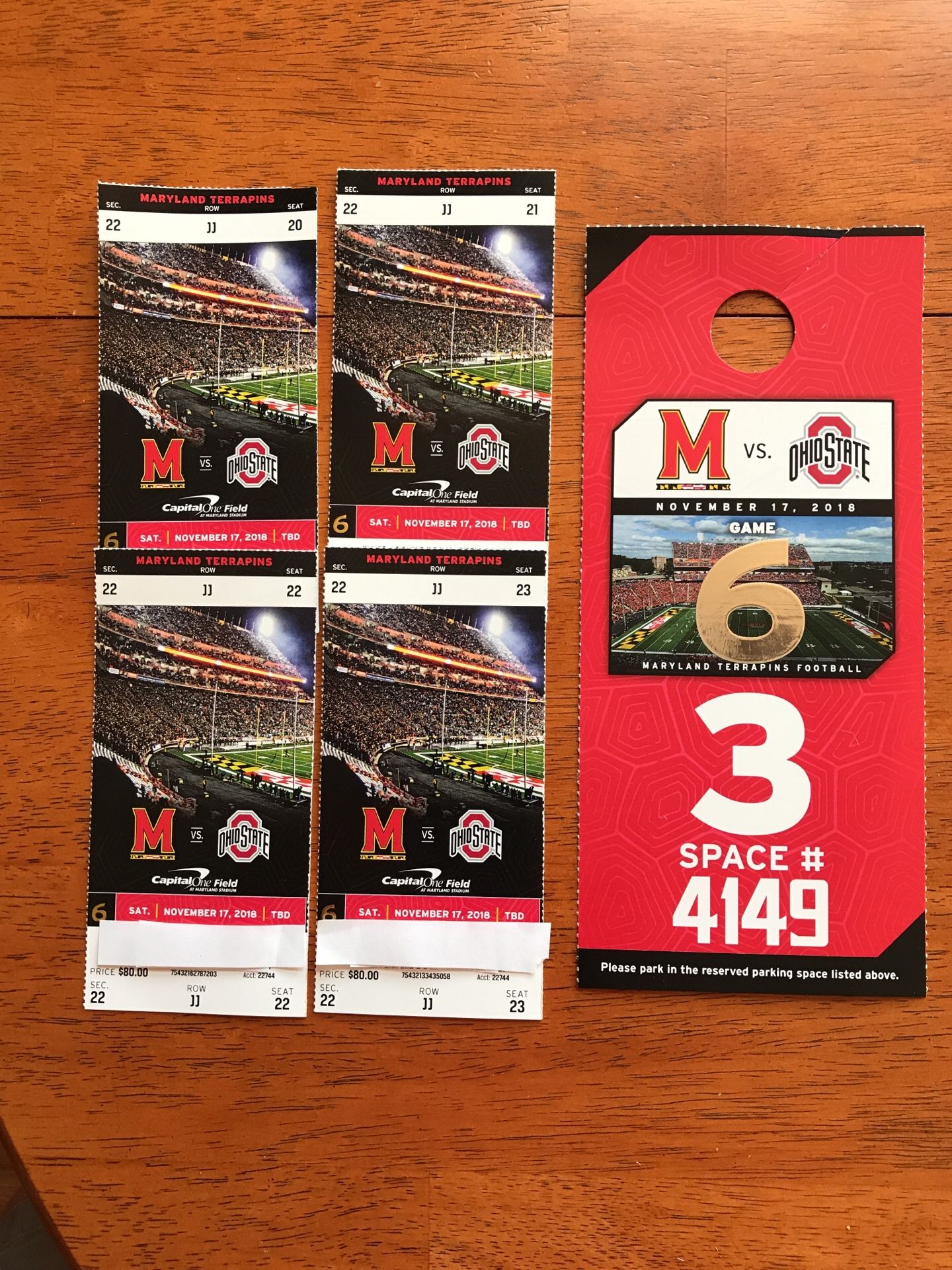 Ohio State-Maryland Football Ticket Package