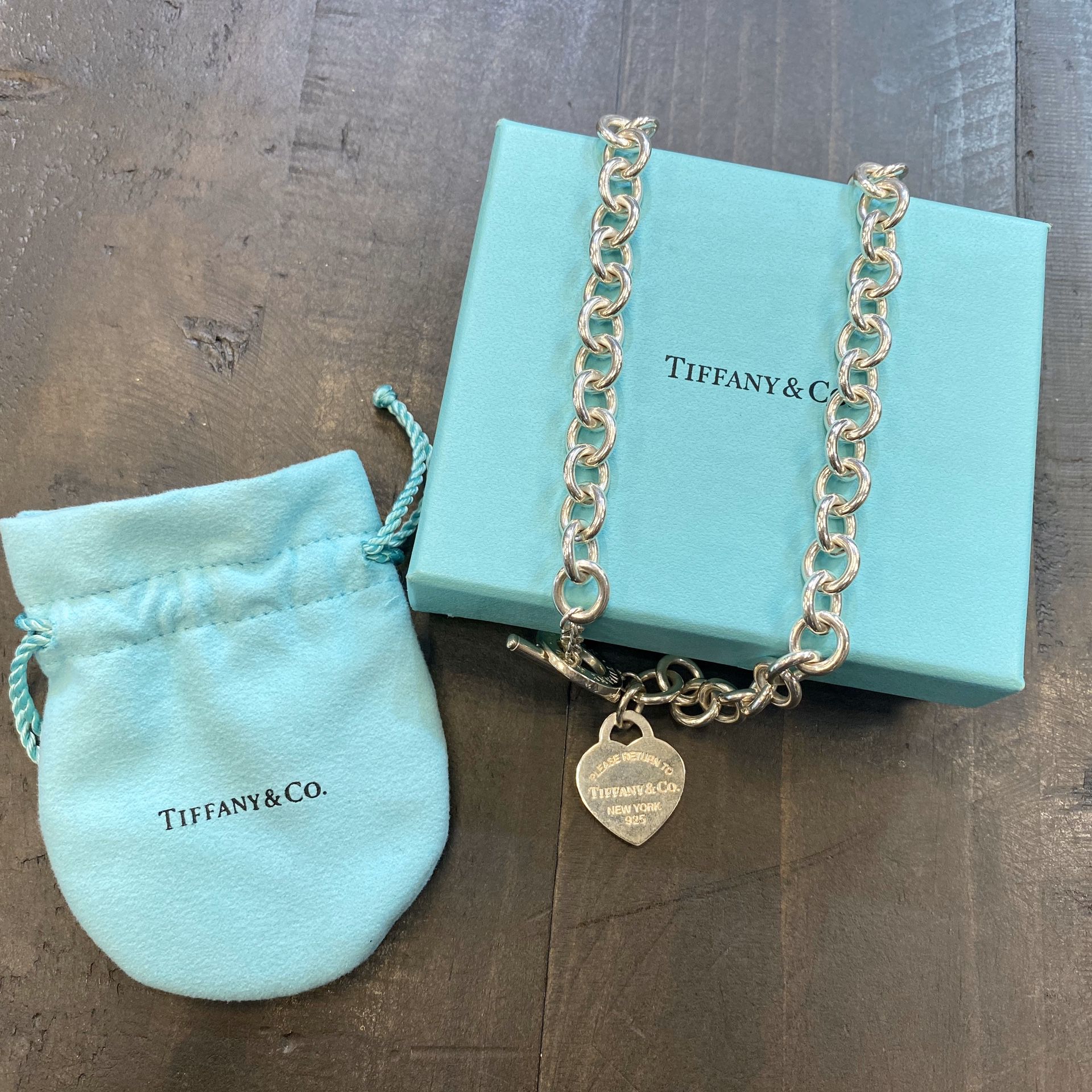 Tiffany & Co Return To Tiffany Heart Tag Toggle Necklace Sterling Silver