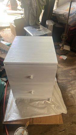 White Bedside Table