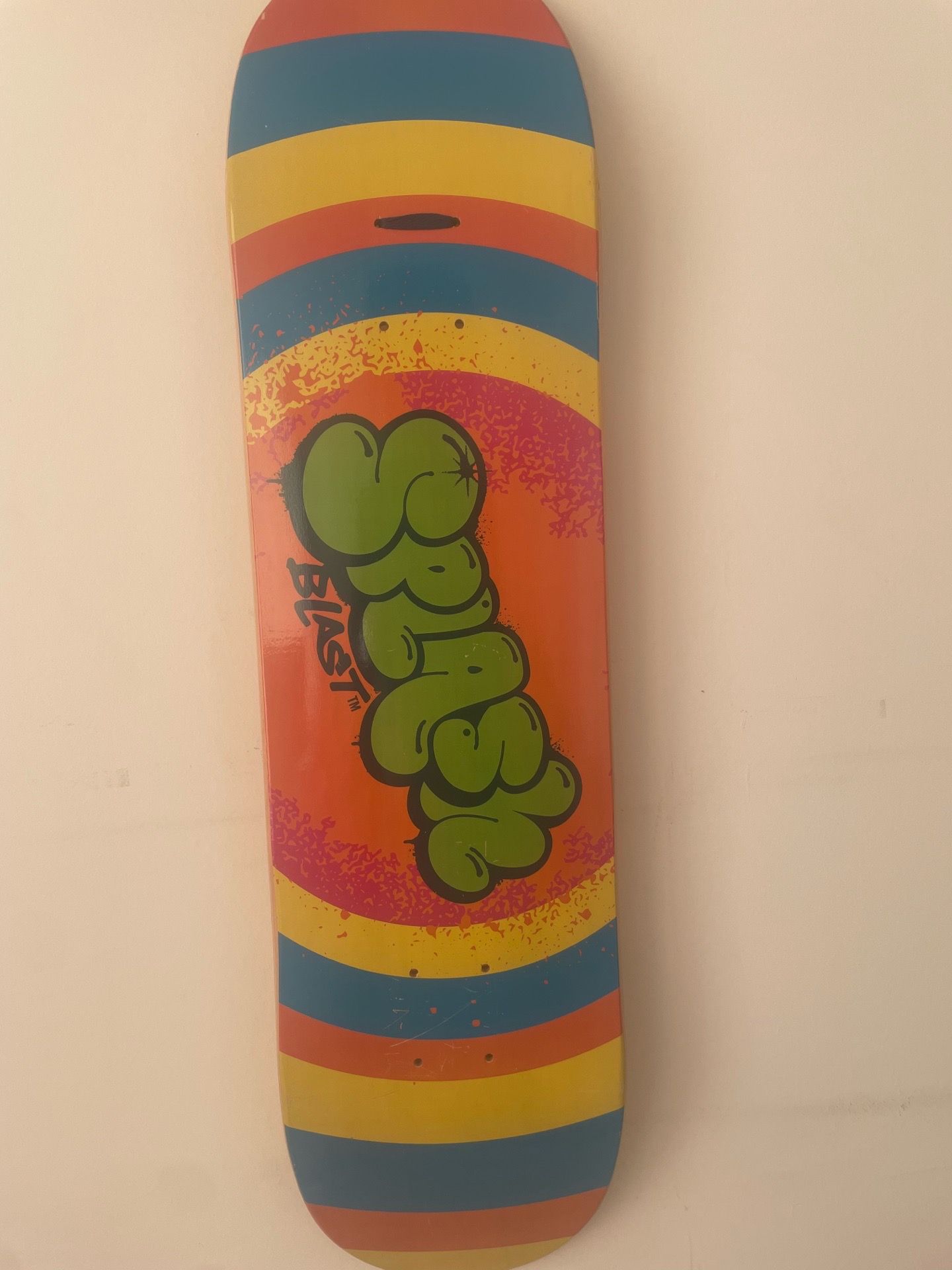 Splash blast skateboard deck