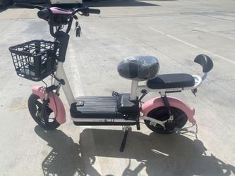 New pink electric scooter 14 inch wheel 350W