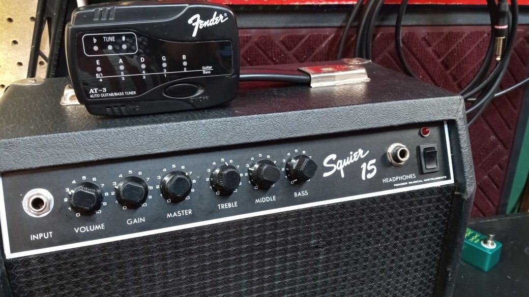 Squier 15 & Fender Tuner