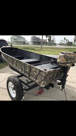 12 Ft Jon Boat with 5HP motor