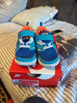 Nike Free Run 2 Laser Blue / Safety Orange