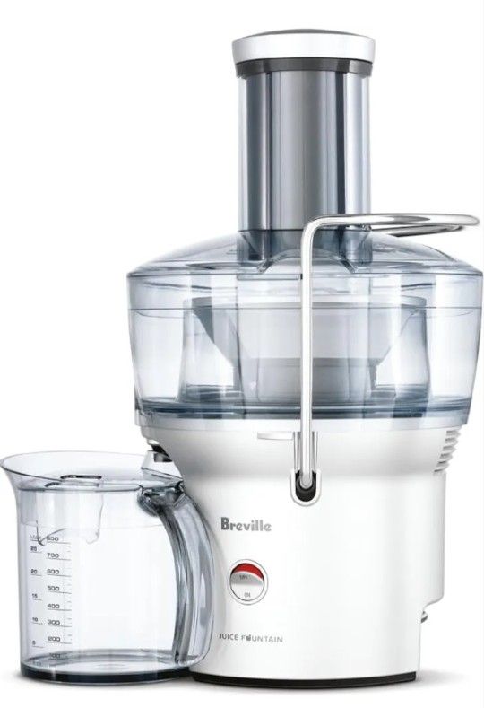 Breville BJE200XL Juice Fountain Compact Centrifugal Machine, 25 oz, Silver