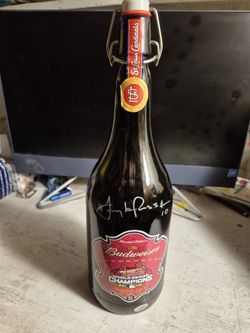 2006 St. Louis Cardinals World Series Champions Limited Edition Budweiser Bottle Sign By Tony La Russia 
