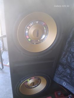 2 12" infinity subs in ground Shaker box