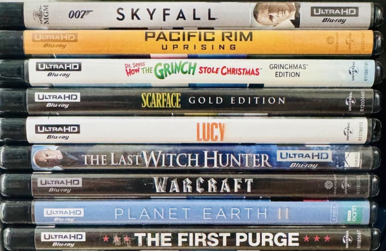 4K Ultra HD Blu Ray Movies