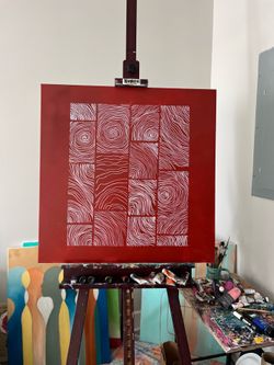 Mixed media painting - Drift