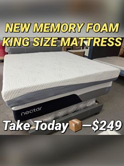 NEW MEMORY FOAM KING SIZE MATTRESS