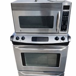 Stainless Steel Electric Stove + Microwave – $300 OBO