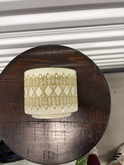 Ceramic Planter Pot with Geometric Pattern
