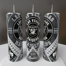 Las Vegas Raiders Football Tumbler