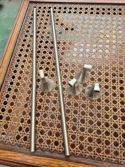 Nickel towel rods and holders