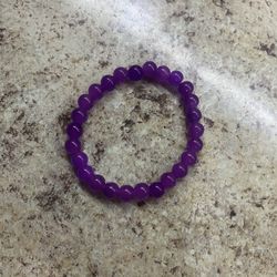 Dark Purple Beaded Bracelet 
