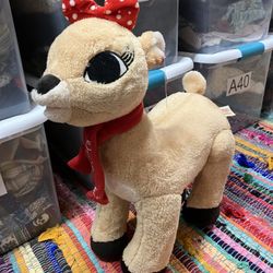 Large Clarice Rudolph the Red Nosed Reindeer Standing Plush