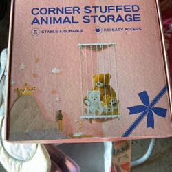 Corner stuffed animal storage