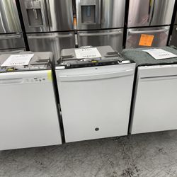 Open Box GE White dishwashers $329-$499