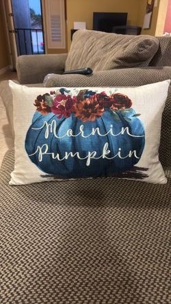Morning Pumkin Feather Pillow Case