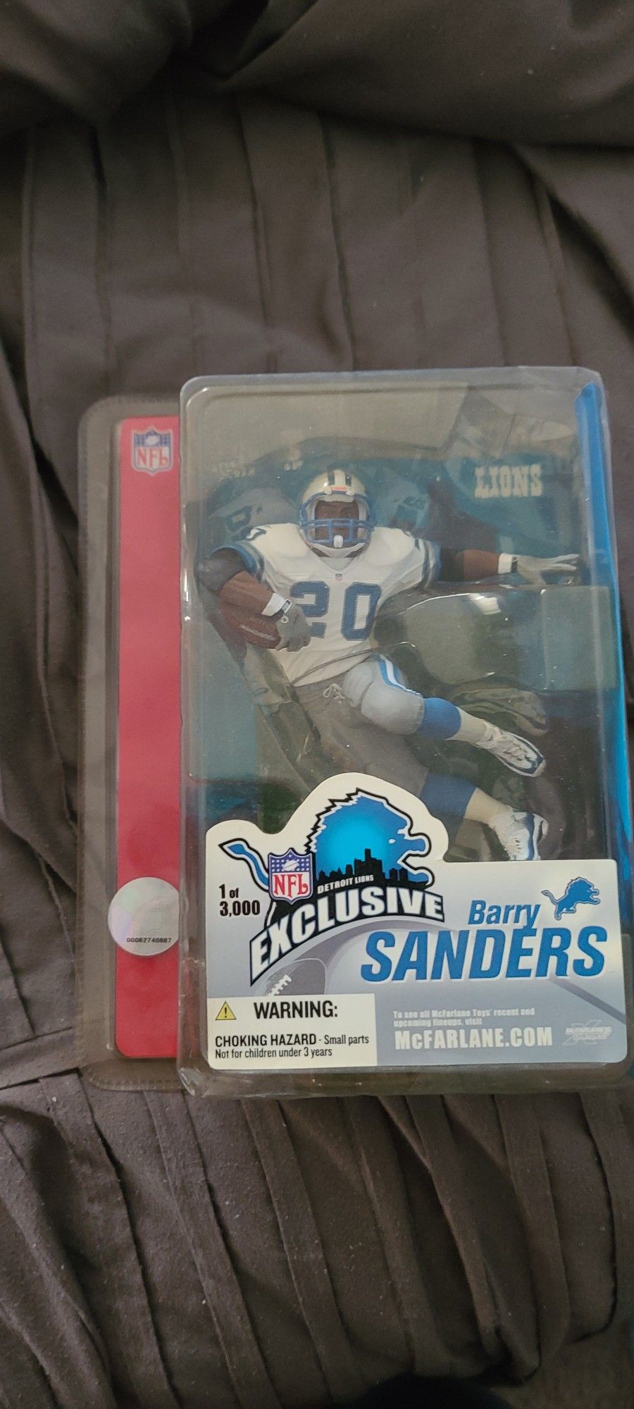 Mcfarlane Barry Sanders Hall Of Fame Exclusive New $20 1 Of 3000 Made