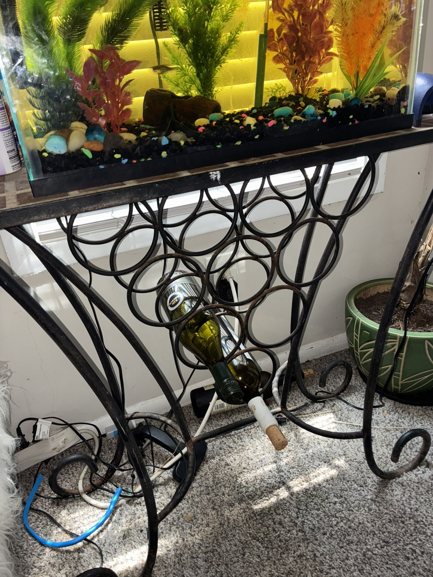 Fish Tank With wine Stand 