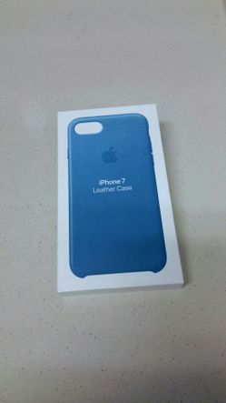 Apple iPhone 7 Leather Case Blue