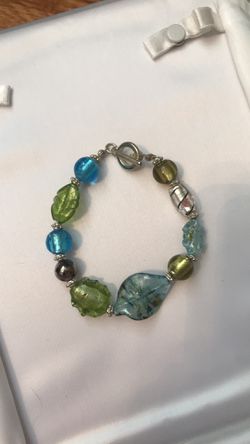 Funky glass bead bracelet