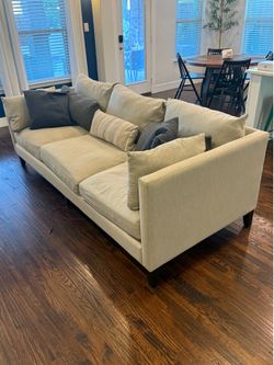 Large Modern Oatmeal colored  3-Seater Sofa - Deep Cleaned & Great Condition