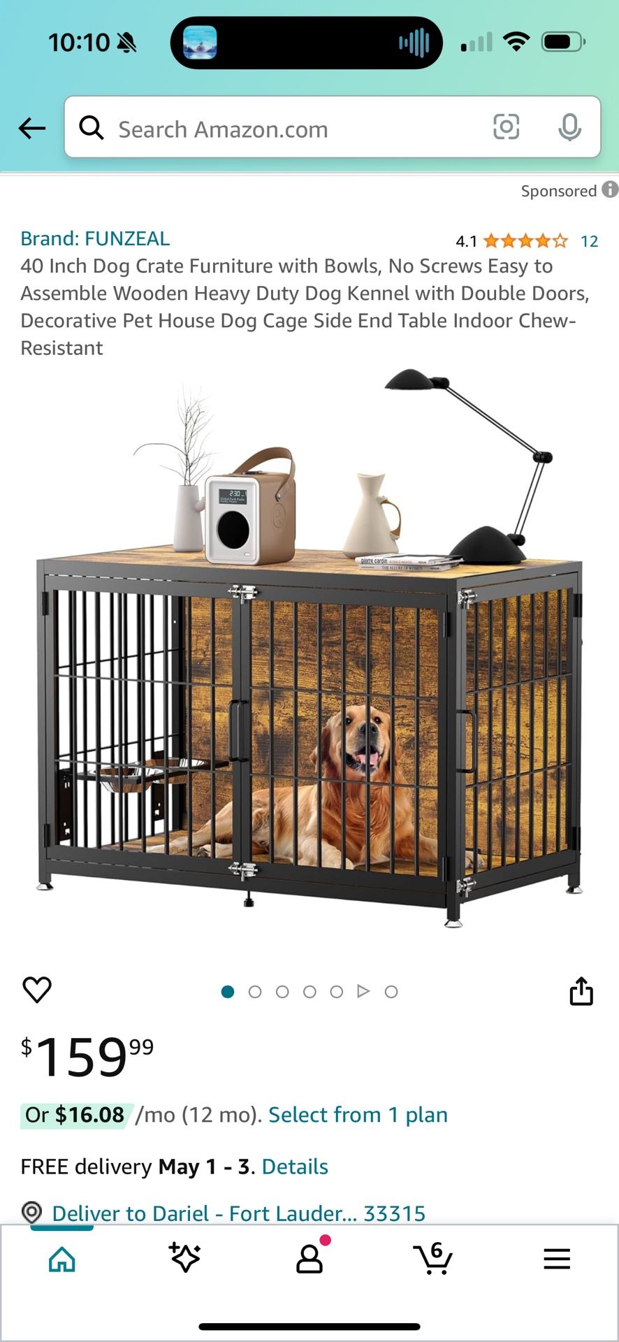 Furniture Dog crate, Gabinete Jaula Para Perro 