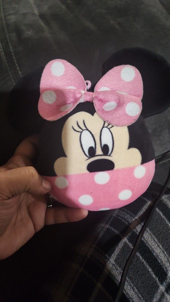 Minnie Mouse Plush Coin Bag Clip