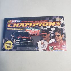 NASCAR Champions Board Game Car Racing Cards and Poster Milton Bradley SEALED