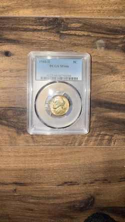 1944 D Five Cent ,PCGS-MS66. Beautiful Tone 