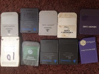 Playstation2 etc memory cards