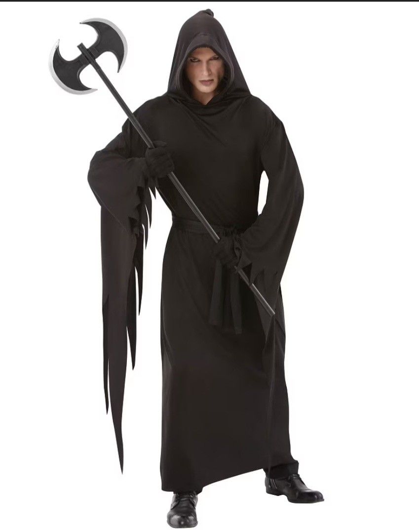 Adults Spirit Of Terror Halloween Costume BLACK Fits Up To Size 44