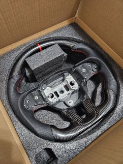 BRAND NEW 2015-2025 Dodge Challenger Charger Real Carbon Fiber Steering Wheel