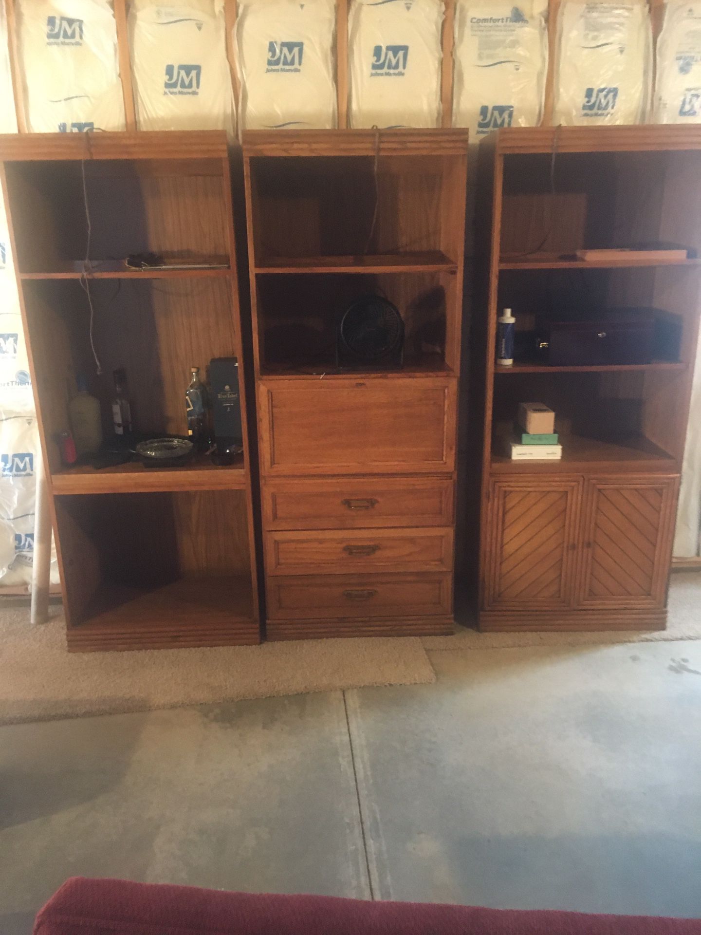 Three wall units with built-in lights -$30 for all three
