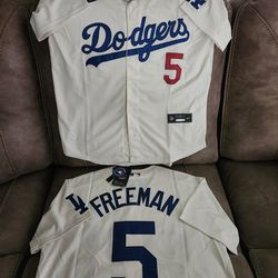 Dodgers Freddie Freeman Jersey (Cream white color