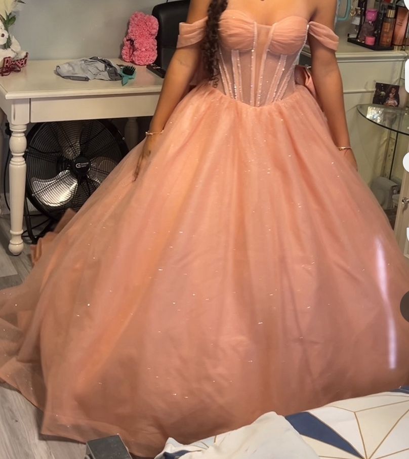 Rose Gold Quinceañera Dress Small