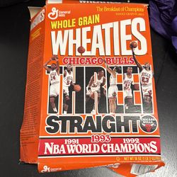 Wheaties Chicago Bulls  basketball 1993 Worl champions box