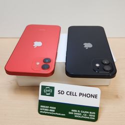 Apple iPhone 12 64 GB Factory Unlocked Black  Or Red Excellent Condition 