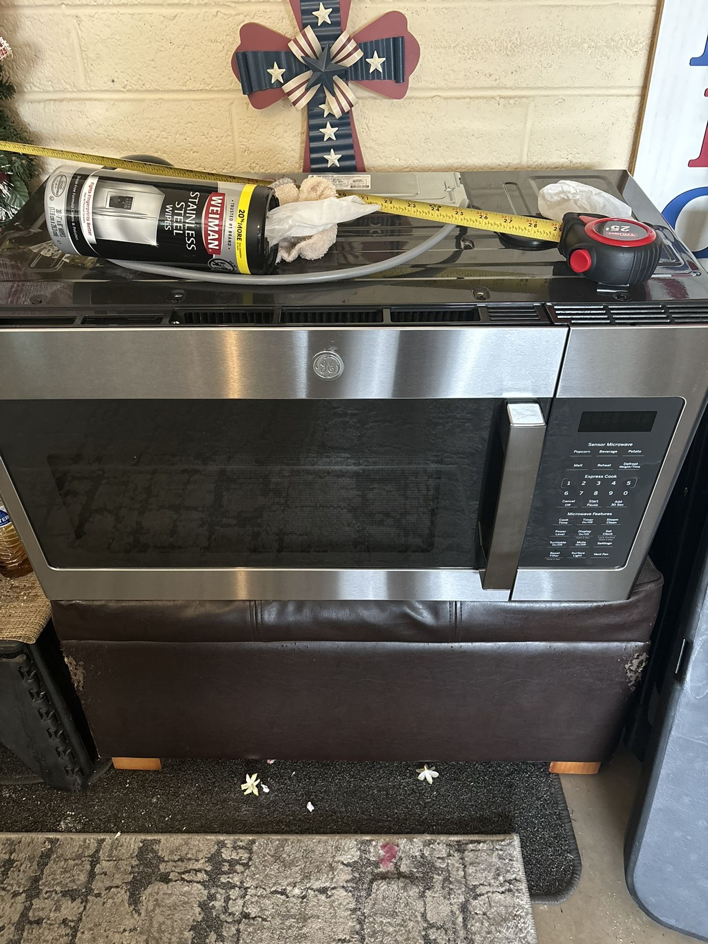 GE Stainless Steel Microwave