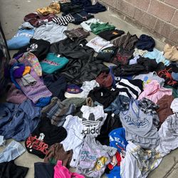 Clothing Bundle(shirts,pants,etc) Over 100 Pieces Must Take All Mix Of Sizings As Is Condition 