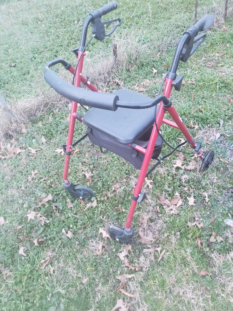 Roller Walker With Seat
