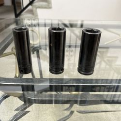 Husky 1/2-inch Drive Deep-well Impact Sockets