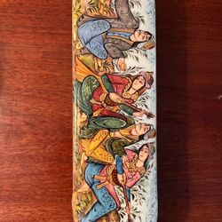 Hand-Painted Qalamdan or Jewelry Box or watch box