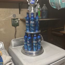 Bud Light trophy and Budweiser refrigerator door handle-$50 OBO