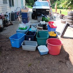 Storage Bins And Plastic Totes