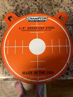 AR-500 Steel Non Magnum Rated 8” Inch Circular Target 1/4” Thick
