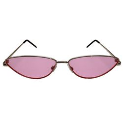 6133: Pink Slim Cateye Sunglasses